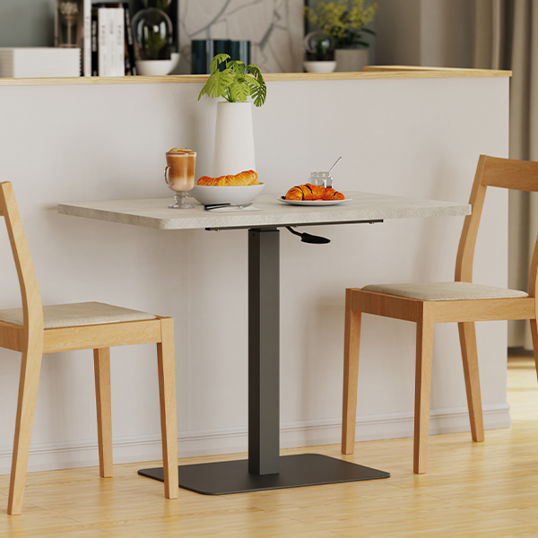 KA-4834【魔法桌】氣壓升降咖啡桌 寬敞方桌 兩色可選