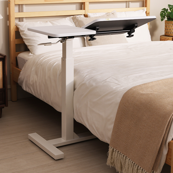 KA-4812【隨心桌】氣壓升降邊桌 無段翻轉雙桌板 三色可選